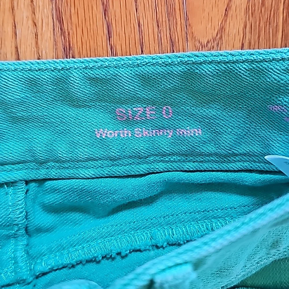👖 Lilly Pulitzer green jeans size 0 worth skinny mini